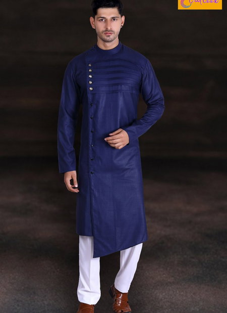 Light Blue Outluk Vol 8 Eid Special Party Wear Designer Plain Kurta Pajama 8005