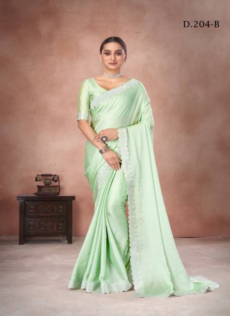 204 A To 204 I By Suma Designer Satin Chiffon Festive Wear Saree Wholesale Suppliers In Mumbai Catalog