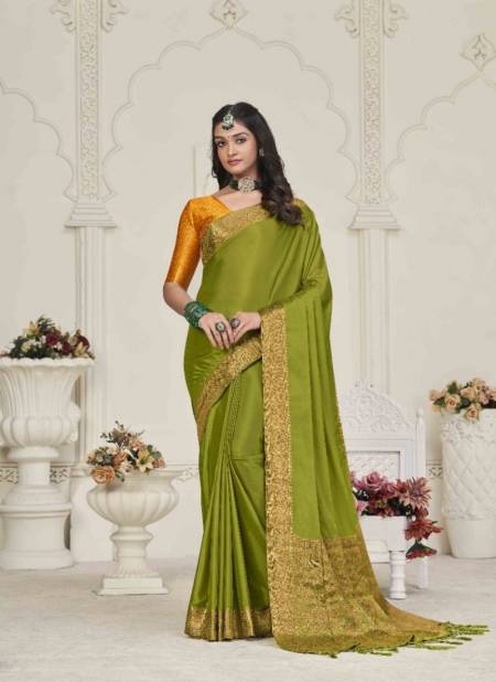 Light Green Colour Alora By Pankh Designer Saree Catalog 3302