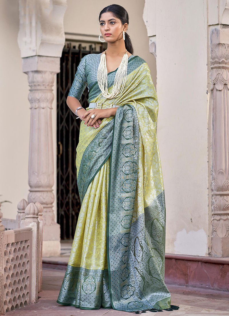 Light Green Colour BK 8725 Wedding Wear Wholesale Silk Sarees 10010.jpg