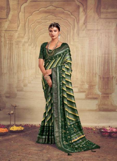 Light Green Colour Devnandini By Mahamani Creation Heavy Tusser Dola Silk Saree Wholesale Shop In Surat 1004