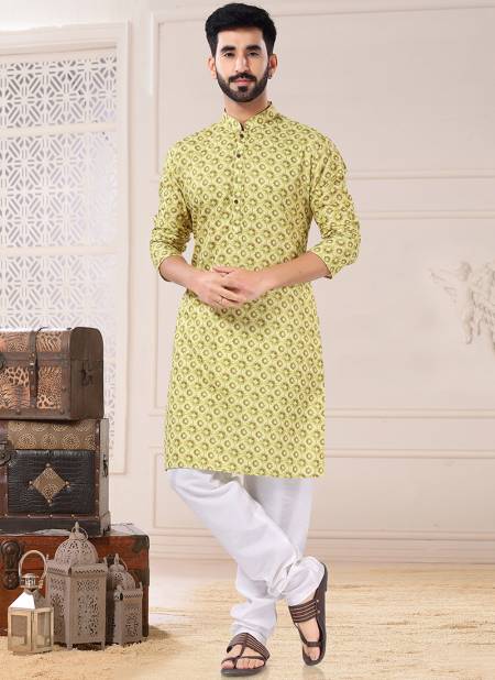 Light Green Colour Festive Wear Mens Wholesale Kurta With Pajama Catalog 1781