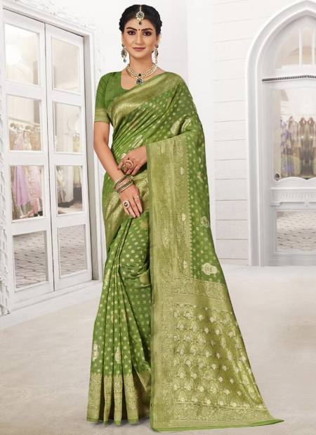 Light Green Colour Janshin Wedding Wear Wholesale Silk Sarees 3259.jpg