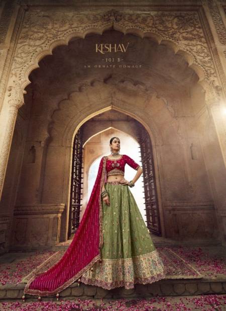 Light Green Colour Keshav Vol 1 By Shisha Designer Lehenga Choli Catalog 101 B