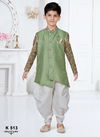 Light Green Colour Kids Party Wear Kurta Pajama Catalog 513