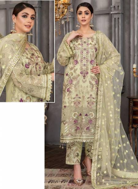 Light Green Colour Maria Vol 1 Wholesale Pakistani Salwar Suit Catalog 2092