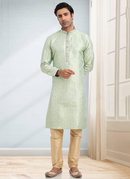 Light Green Colour Outluk 103 Ethnic Wear Wholesale Kurta Pajama 103006