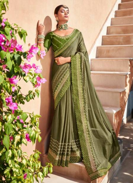 Light Green Colour Sadhna Fancy Wear Wholesale Designer Sarees 1202