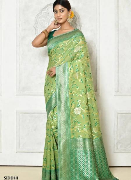 Light Green Colour Siddhi By Fashion Lab Cotton Saree Catalog 1307