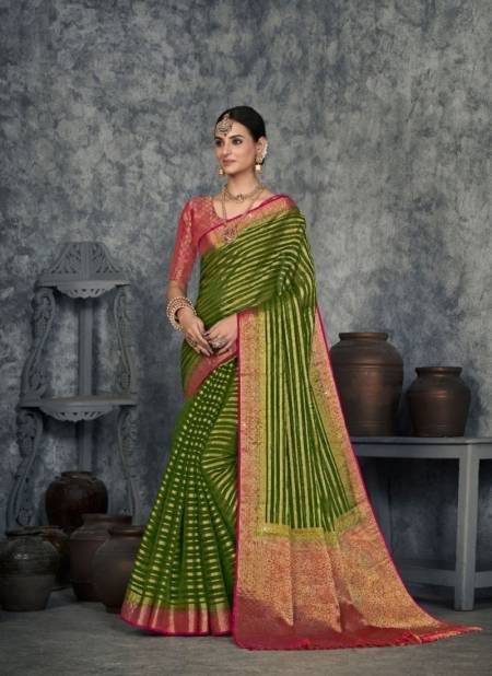 Light Green Colour Suchitra Silk Vol 1 By Pankh Wedding Saree Catalog 4705