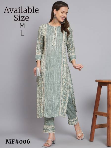 Light Grey Colour Light Grey Colour Mesmora Heavy Printed Soft Poly Kurti With Bottom Wholesale Market in Surat With Price MF006