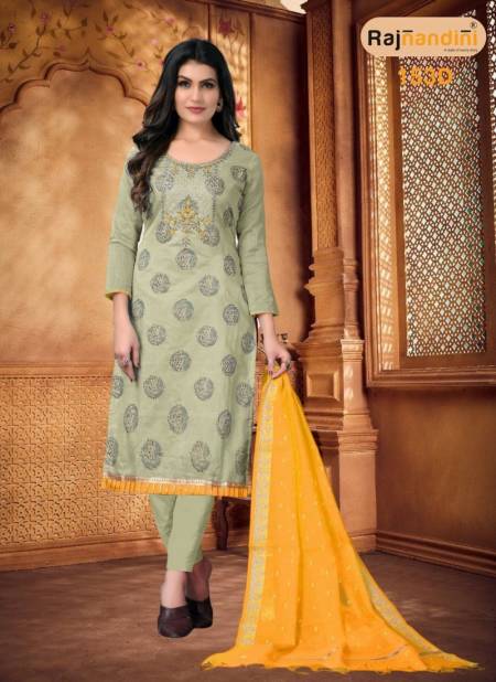 Light Mehendi Colour Rajnandini Designer Wholesale Exclusive Dress Material 153 D