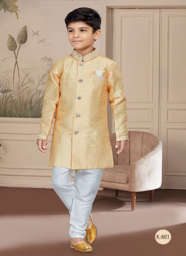 Kids Vol 4 Boys Wear Kurta Pajama And Indo Western Catalog