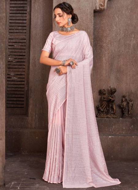 Light Pink Colour 475 Colours Wholesale Designer Party Wear Saree Catalog 475 B