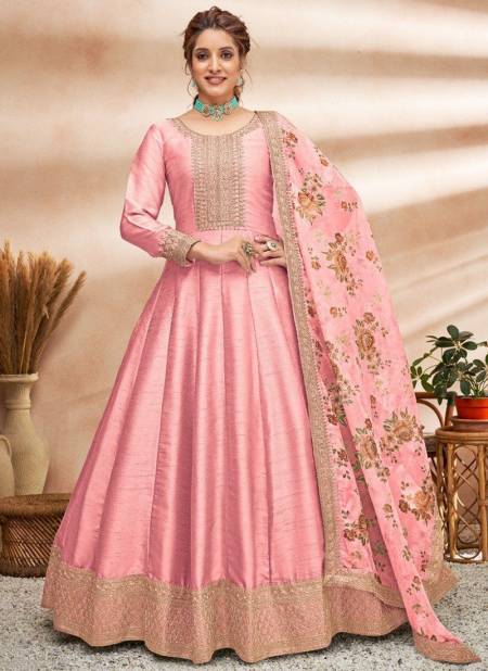 Light Pink Colour Aanaya Vol 148 Wholesale Designer Anarkali Suit Catalog 4801