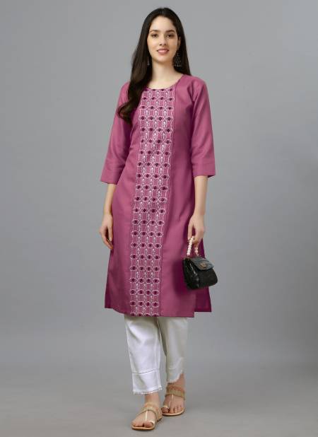 Light Pink Colour Aaradhana 1001 A To 1007 Designer Kurti Catalog 1007 A 3