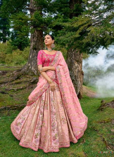 Light Pink Colour Anaara By Tathastu Fancy Silk Designer Lehenga Choli Catalog 6501