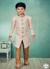 Light Pink Colour Kids Indo Western Sherwani Catalog K 550