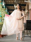 Light Pink Colour Label Khoj 9601 To 9610 Embroidery Designer Readymade Suits Suppliers In India 9602
