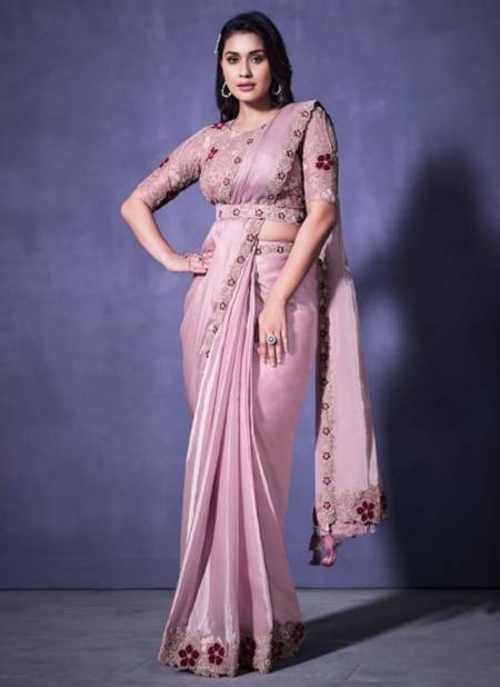 Light Pink Colour MOHAMANTHAN ALANNAH Designer Wholesale Party Wear Sarees 22617