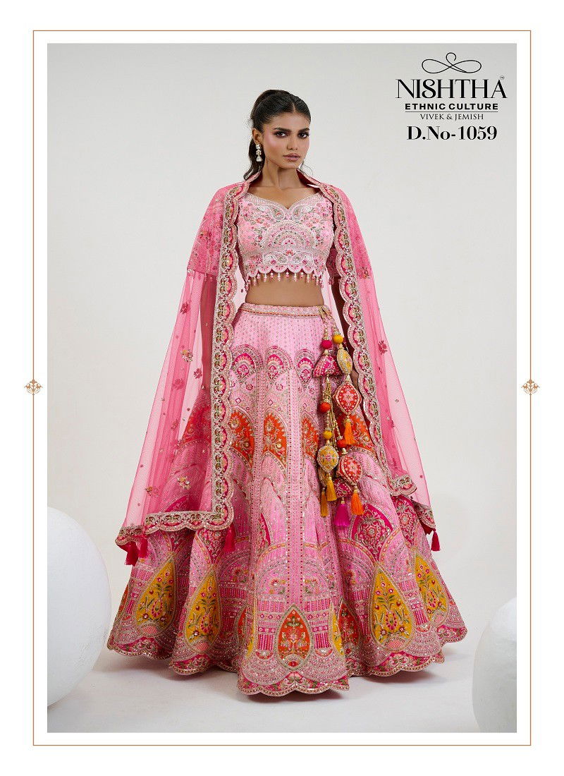 Light Pink Colour Nishtha Bridal Vol 2 By Nishtha Designer Lehenga Choli Wholesale Online 1059