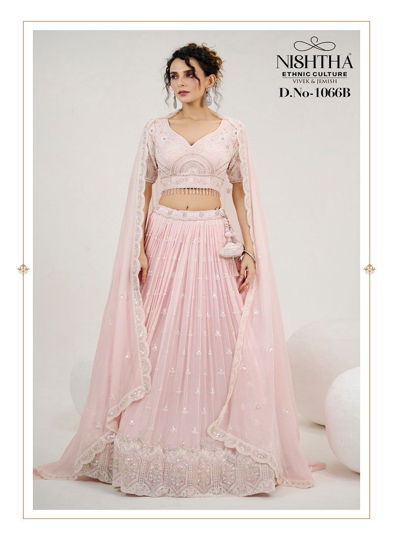 Light Pink Colour Nishtha Bridal Vol 2 By Nishtha Designer Lehenga Choli Wholesale Online 1066B