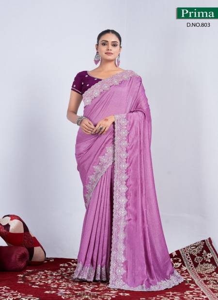 Light Pink Colour Prima 801 TO 804 Rangoli Weaving Party Wear Saree Wholesale In Surat 803