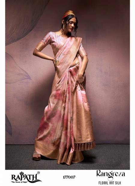 Light Pink Colour Rangreza 177001 TO 177010 Series By Rajpath Silk Saree Wholesale Shop in Surat 177007