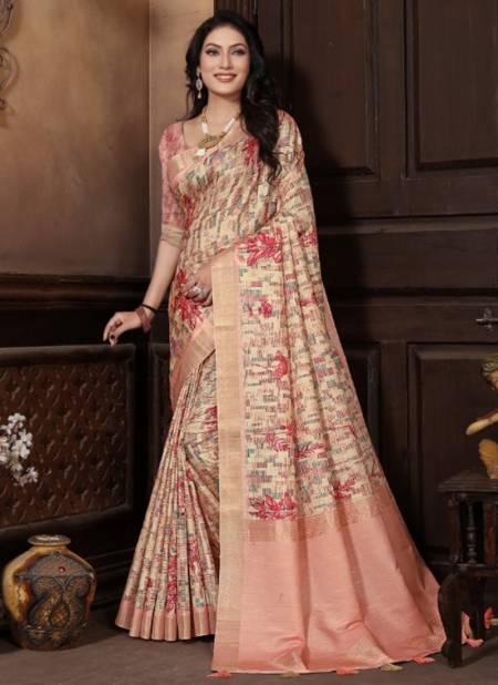 Light Pink Colour Rutba Digital Exclusive Wear Wholesale Banarasi Silk Sarees 1209