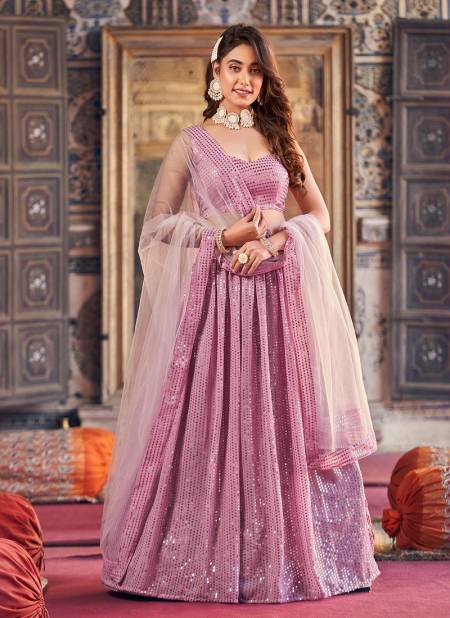 Light Pink Colour SS 163 Designer Wedding Wear Georgette Lehenga Choli Suppliers In India GS3184
