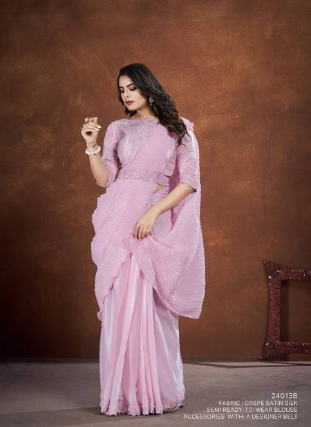 Light Pink Colour Saha Saki 24000 Mahotsav New Designer Wear Saree Suppliers in India 24013B