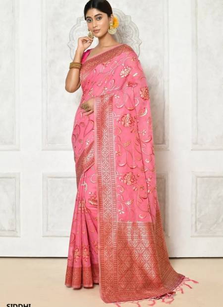 Light Pink Colour Siddhi By Fashion Lab Cotton Saree Catalog 1309