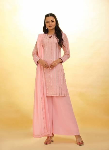 Light Pink Colour Summer Collection 4 By Arya Designs Redymade Suit Wholesalers In Delhi TF-263