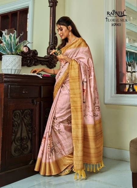 Light Pink Colour Surmai Silk By Rajpath 167000 Series Best Saree Wholesale Shop in Surat 167003