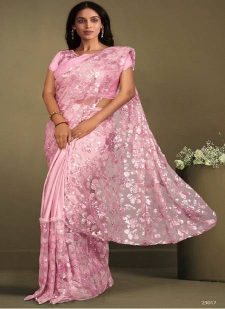 Light Pink La Belle By Mahotsav Designer Saree Catalog 23017
