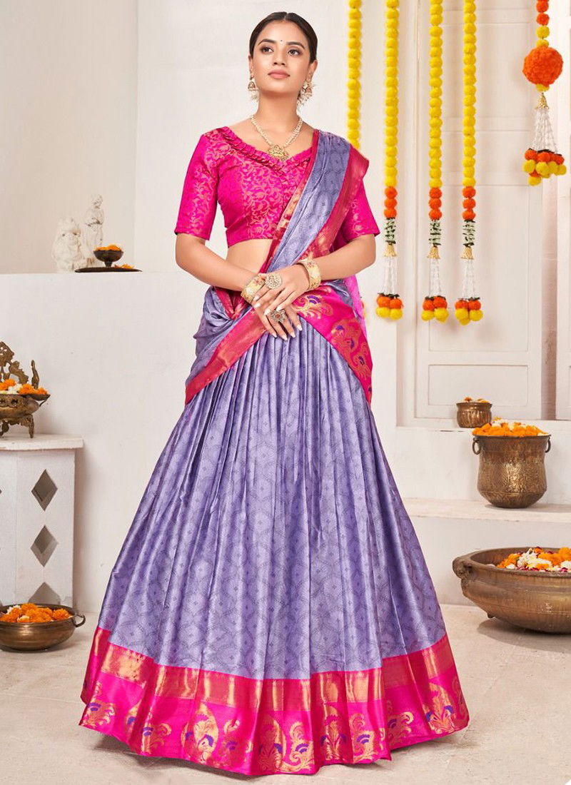 Light Purple Colour Banarasi Vol 2 Wholesale Designer Lehenga Choli Catalog 1302