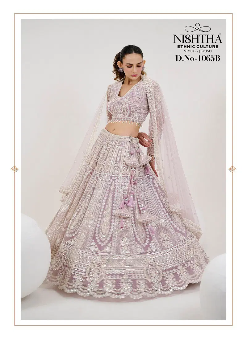 Light Purple Colour Nishtha Bridal Vol 2 By Nishtha Designer Lehenga Choli Wholesale Online 1065B