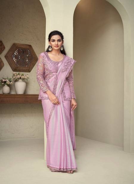 Light Purple Colour Silver Screen 28007 Hit By TFH Rainbow Shimmer Designer Wholesale Saree In India 28007-A