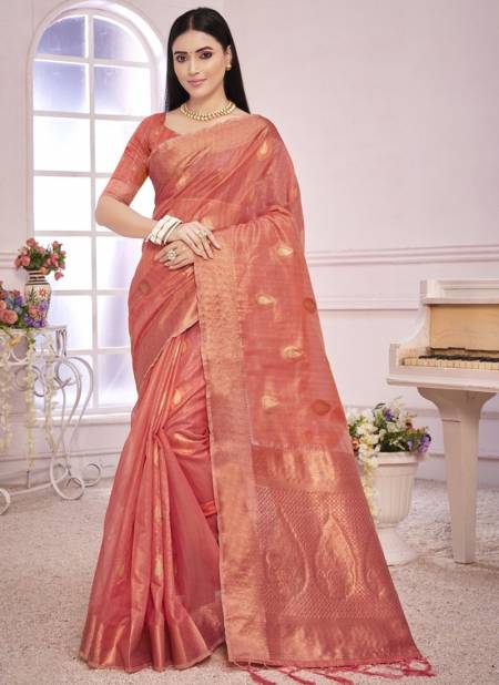 Light Red Colour Padmini Vol 1 Sangam Wholesale Ethnic Wear Designer Saree Catalog 2578