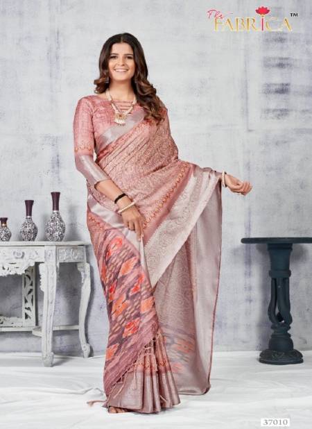 Light Red Colour Safron Vol 2 By The Fabrica Party Wear Saree Catalog 37010