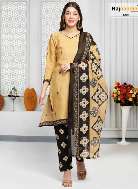 Light Yellow Colour Aarvi By Rajnanadini Pinted Salwar Suit Catalog 4206
