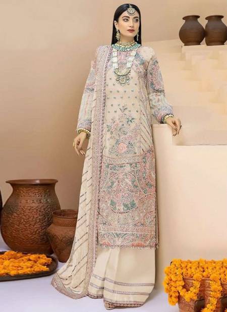  Off White Colour DS 150 Wholesale Ethnic Wear Pakistani Salwar Suit Catalog 150 B
