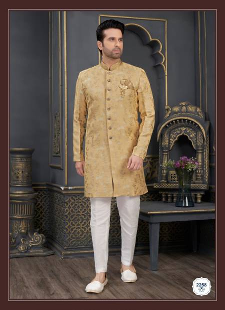 Light Yellow Colour Designer Party Wear Indo Western Suppliers In India 2258