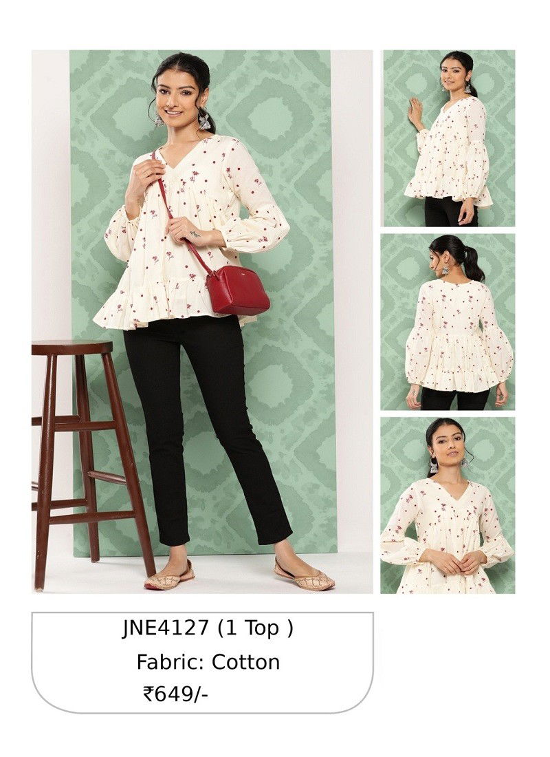 Janasya Party Wear Ladies Top Catalog