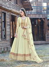 Light Yellow Colour Kashish By Bela Dola Silk Embroidery Anarkali Suit Wholesalers In Delhi 1549