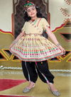 Light Yellow Colour Thangat Festive Wear Kediya And Dhoti Wholesale Kids Catalog Thangat 5
