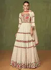 Violet Wedding Wear Wholesale Anarkali Suits