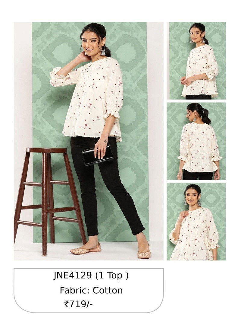 Janasya Party Wear Ladies Top Catalog