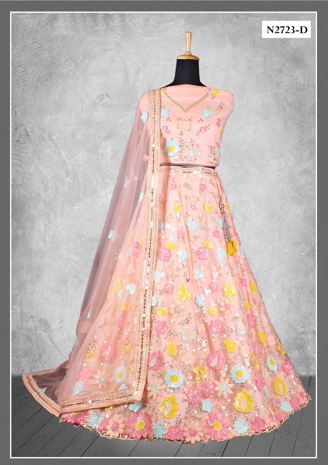 Light peach Colour Ishani Vol 01 By Mahotsav Designer Lehenga Choli Wholesale Price In Surat N2723-D