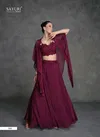 Magenta Colour Jugni By Sayuri Designer Real Georgette Readymade Suits Suppliers In India 5561